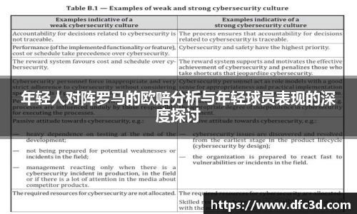 年轻人对阵罗马的欧赔分析与年轻球员表现的深度探讨